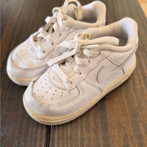 Nike Kids White Air Force Ones